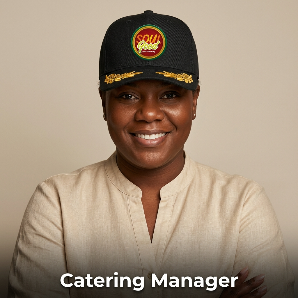 Jonelle — Catering Manager bei Soulfoodhub, B2B-Ansprechpartnerin und Angebotsplanung