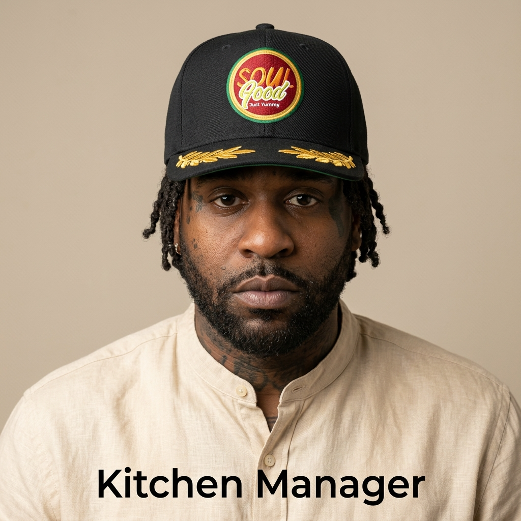 Shelly — Kitchen Manager bei Soulfoodhub, Küchen-Betrieb und HACCP-Standard